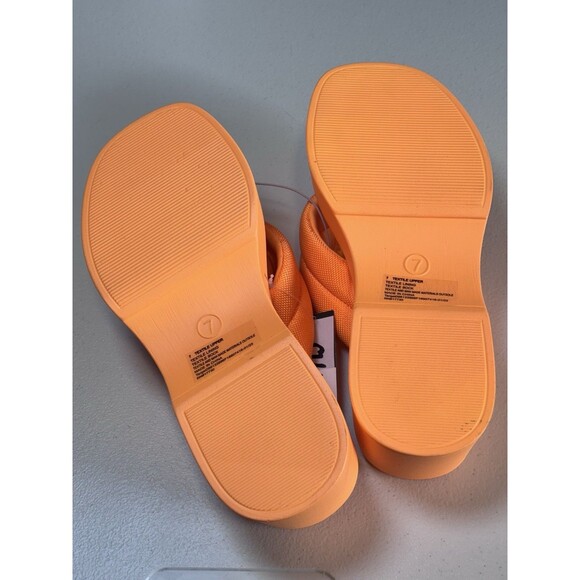 Wild Fable Women's Angela Platform Memory Foam Shoe Flip-flop Sandals Orange 7 - Picture 5 of 5